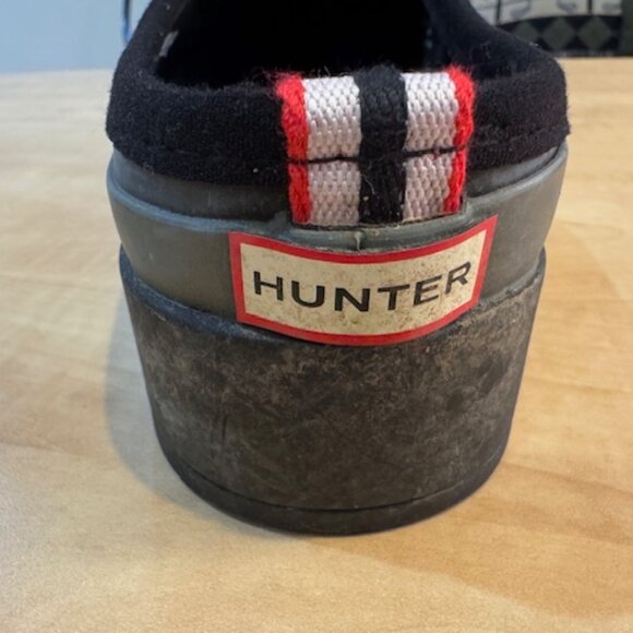 Hunter Black Rubber Clogs Sz 40 - Picture 5 of 10